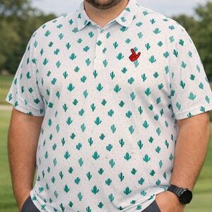 Sideline Provisions Texas Tech Cactus Polo Size 2XL Guns Up Embroidered Logo TTU